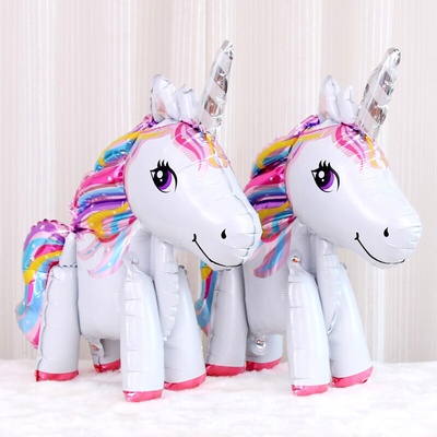 Godan Fóliový balón Unicorn bílá 65 cm na vzduch