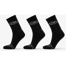 Footshop Basic Crew Socks 3-Pack Black