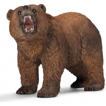 Schleich 14685 divoké zvieratko medveď hnedý grizly samec