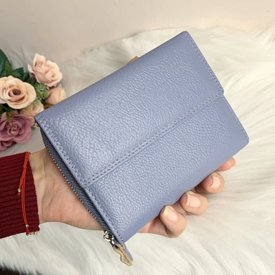 Естествена кожа портмоне Цвят Pink Mauve - Модел Е998