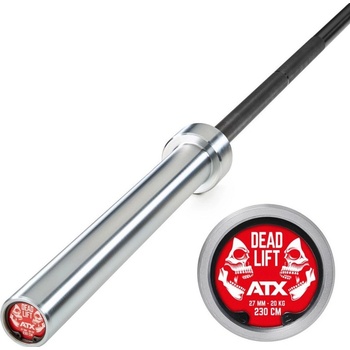 Olympijská tyč ATX LINE Special Deadlift Bar, dlouhá, 2300/50 mm, 27 mm
