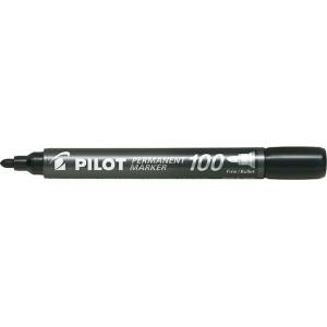 Pilot Пилотен маркер перманентен 100 кръгъл черен (sca-100-b)