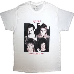 Queen I Want To Break Free White M Риза (QUTS112MW02)