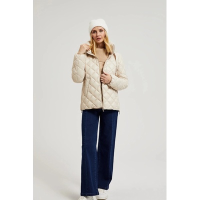 Moodo Кратко стегнато яке с качулка в бежово Moodo Moodo | Bezhov | ЖЕНИ | XS