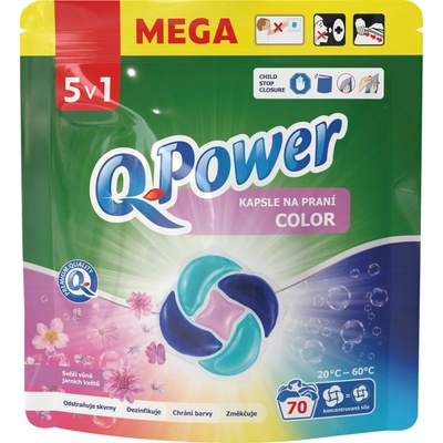 Q-Power praci kapsule Color 5v1 70 PD