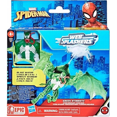 Hasbro Spiderman Vozidlo s figurkou a vodním střílením GREEN SYMBIOTE F8968