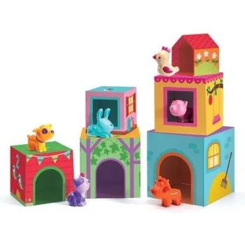 Image 1 of DJECO - Детски кубчета и животни Topanifarm (DJ09108)