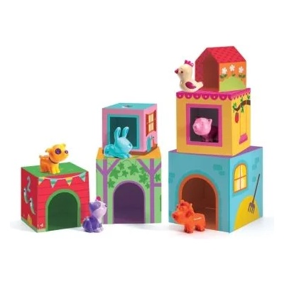 DJECO - Детски кубчета и животни Topanifarm (DJ09108)