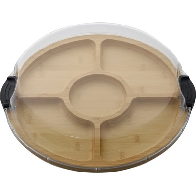 Farberware Servírovací tác s víkem a příhrádkami 35 cm bambusový 5320875EU – Zbozi.Blesk.cz