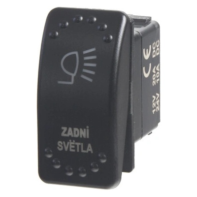 Rocker spínač ZADNÍ SVĚTLA 12/24V, 47117