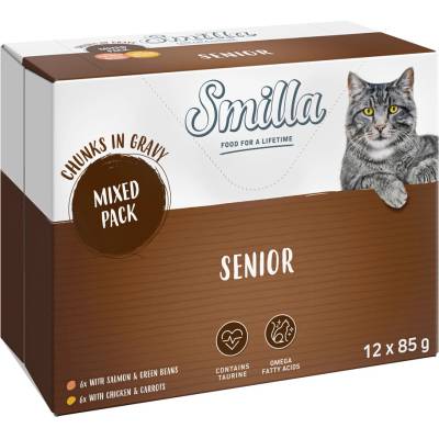 Smilla Senior kousky v omáčce se zeleninou smíšené balení 24 x 85 g