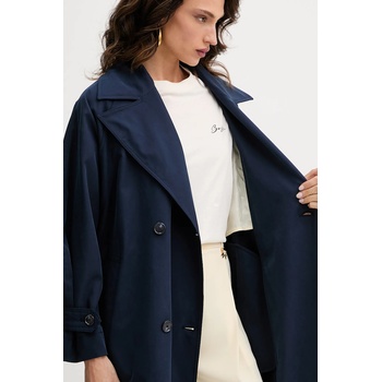 BOSS Orange Палто BOSS Orange в тъмносиньо преходен модел с двуредно закопчаване 50543216 (50543216)