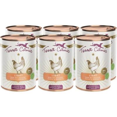 Terra Canis Лека пилешко с тиквички, папая и шипка 6 x 400 г