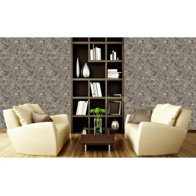 DIMEX ART Луксозна флизелинова тапета кафяв флорален абстракт