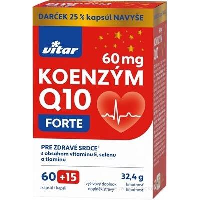 Vitar Koenzym Q10 60 mg + E + Se + thiamin 60 ks