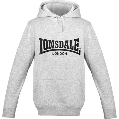 Lonsdale Мъжки суичър Lonsdale Essential Hoodie Mens - Grey M