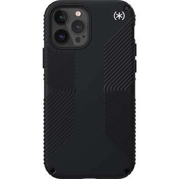Speck Presidio 2 Grip Case - удароустойчив хибриден кейс за iPhone 12, iPhone 12 Pro (черен)