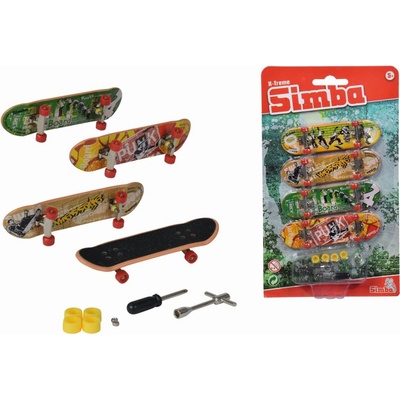 Simba Prstový skateboard set 4 ks – Zboží Dáma