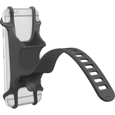 Моbilly силиконов държач за телефон за велосипед, черен