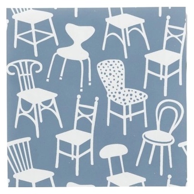 Klippan Švédsko Papírové ubrousky Chairs 33x33cm 20ks