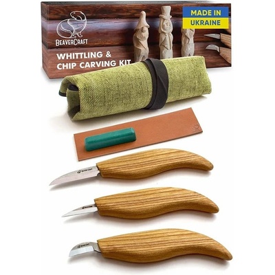 BeaverCraft STARTER - sada vyřezávacích nožů s příslušenstvím S15 P39518