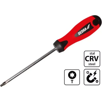 DEDRA-EXIM Šroubovák Torx T8x80mm, CrV 06A032