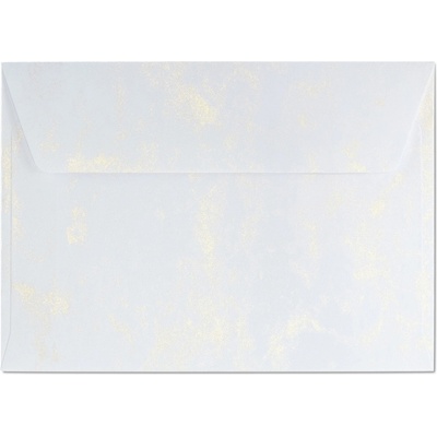 Galeria Papieru obálky C6 Mramor zlatá 120g, 10ks