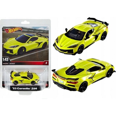 MATTEL Hot Wheels Prémiové auto '23 CORVETTE Z06 1:43