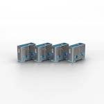 Lindy Предпазна тапа, Port Blocker, USB A, синя (10 бр. в опаковка) 40462 (40462)