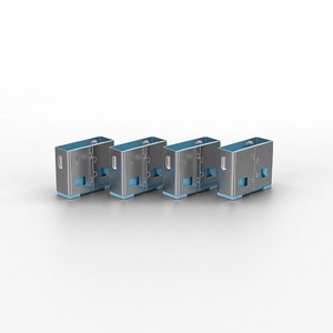 Lindy Предпазна тапа, Port Blocker, USB A, синя (10 бр. в опаковка) 40462 (40462)