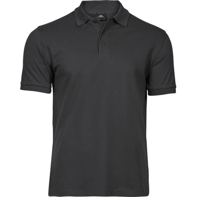 TeeJays polokošile TJ 1405 elastická krátký rukáv pánská COT-18140567001 šedá tmavá