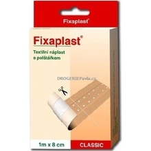 Fixaplast Classic náplast textilní s polštářkem 1 m x 8 cm