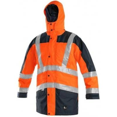 CXS Bunda LONDON reflexní odep. rukávy 5v1 Oranžová