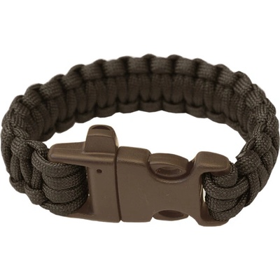 Highlander Paracord černý - náramek, trojzubec, píšťalka