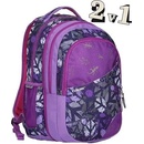 Školní batohy Explore batoh 2v1 Daniel Peace Purple