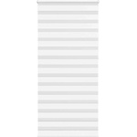 vidaXL Зеброва щора бял 95x230 см Ширина на плата 90, 9 см Полиестер (4014806)