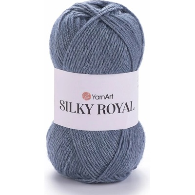 YarnArt pletací příze YarnArt SILKY ROYAL 431 šedá, klasická 50g/140m