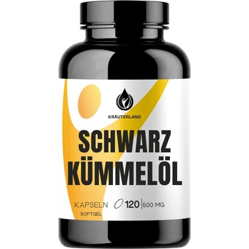 Kräuterland Olej z čiernej rasce 120 kapsúl