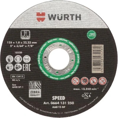 Würth Řezný kotouč Speed na nerezovou ocel 230 x 1,9 mm - 22,23 mm - Rovný