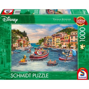 Schmidt Spiele Пъзел Schmidt от 1000 части - Мики и Мини в Италия (58053)
