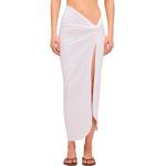 SUNDEK Long crossed in front sarong - White (White)