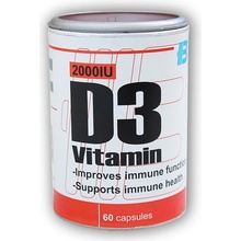 Body nutrition Vitamín D3 2000 IU 60 kapslí