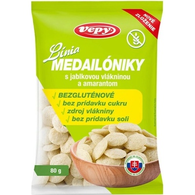 Vepy Línia medailónky s jablkovou vlákninou bez lepku 80 g