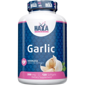 Haya Labs Garlic, 500 mg, 120 капсули, Haya Labs
