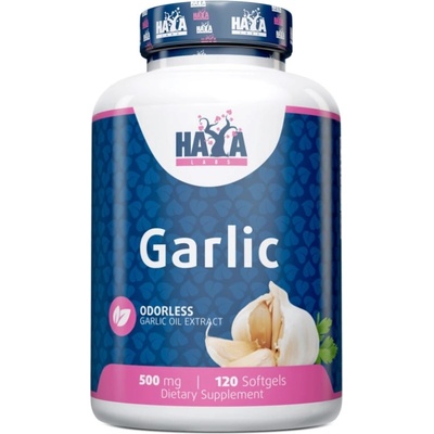 Haya Labs Garlic, 500 mg, 120 капсули, Haya Labs