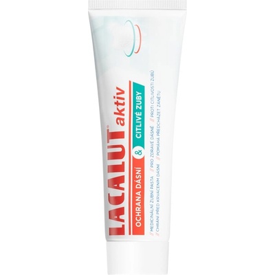Lacalut Aktiv паста за зъби за защита на зъбите и венците 75ml