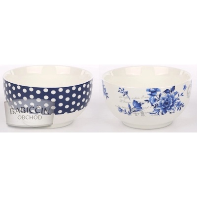 Kozák miska INDIGO ROSE tečka 13 cm