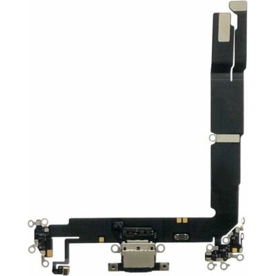 Nabíjecí obvod + Flex kabel iPhone 16 Plus - černý - genuine IPH1156