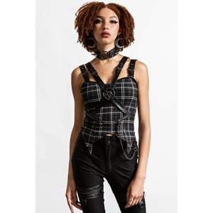 KILLSTAR дамски потник KILLSTAR - Jaded Strap - Ash Tartan - KSRA003955