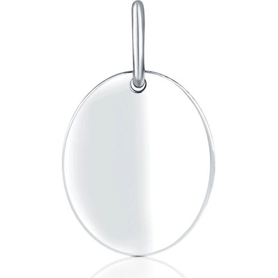 JVD Dámský zlatý přívěsek z bílého zlata ke gravírování ZP0417XJ70 7400